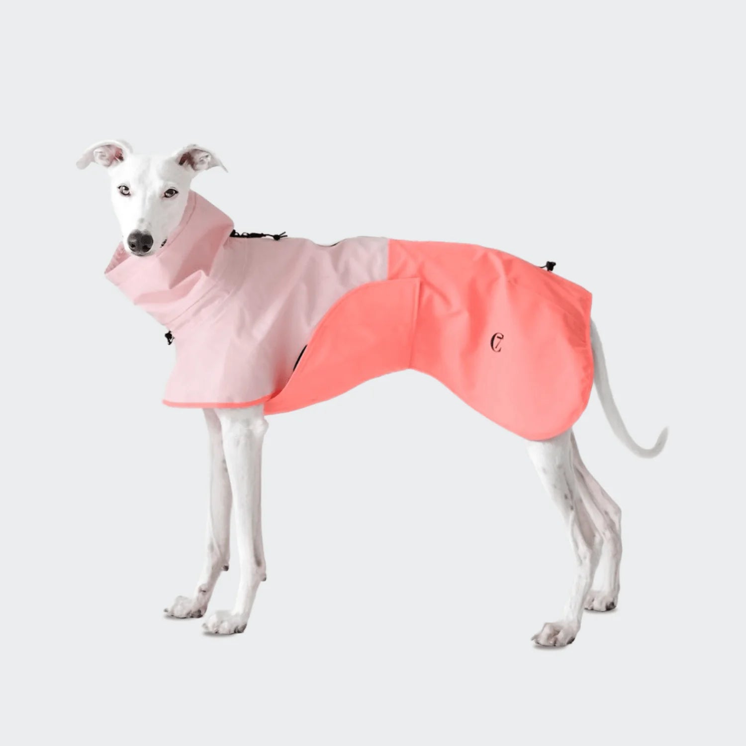 Cloud7 Hunderegenmantel AKTIV Peach/Neon Pink