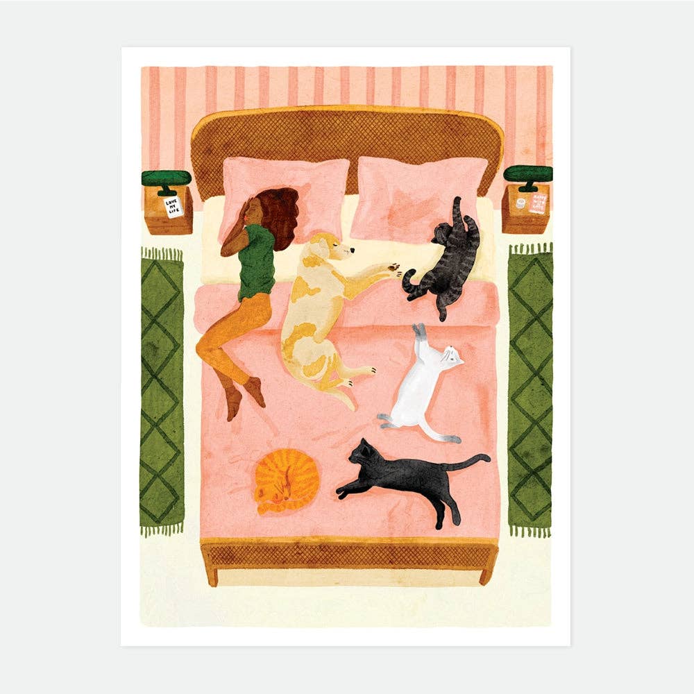 ALL THE WAYS TO SAY Plakat Glückliche Haustiere (29,7 x 39,7 cm)