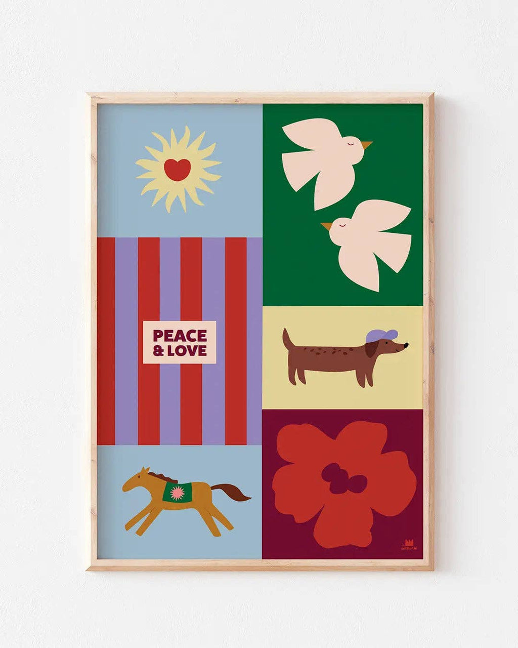 Ma Petite Vie Plakat Frieden & Liebe (50 x 70 cm)