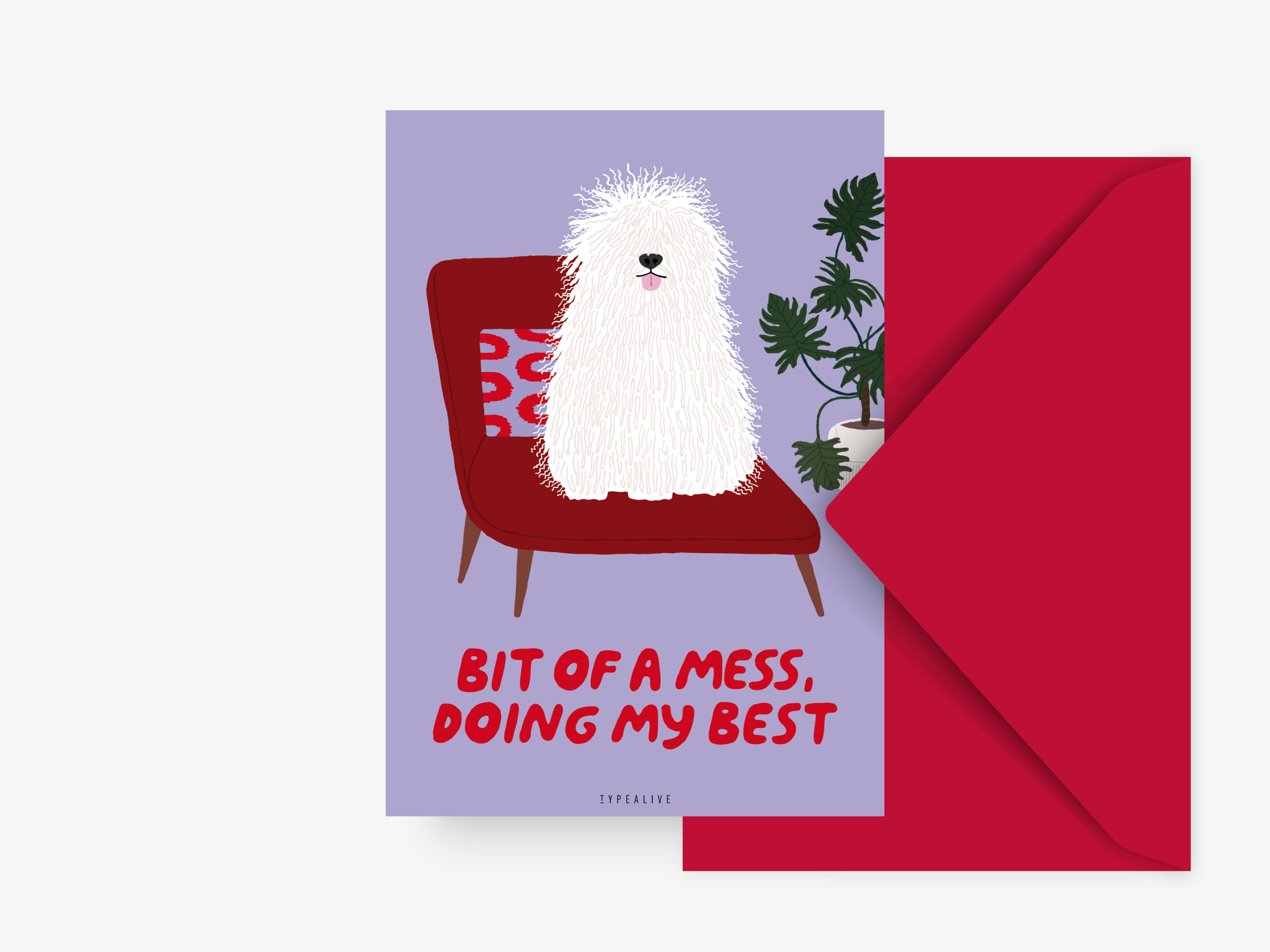 Typealive Postkarte "Dog Mess"