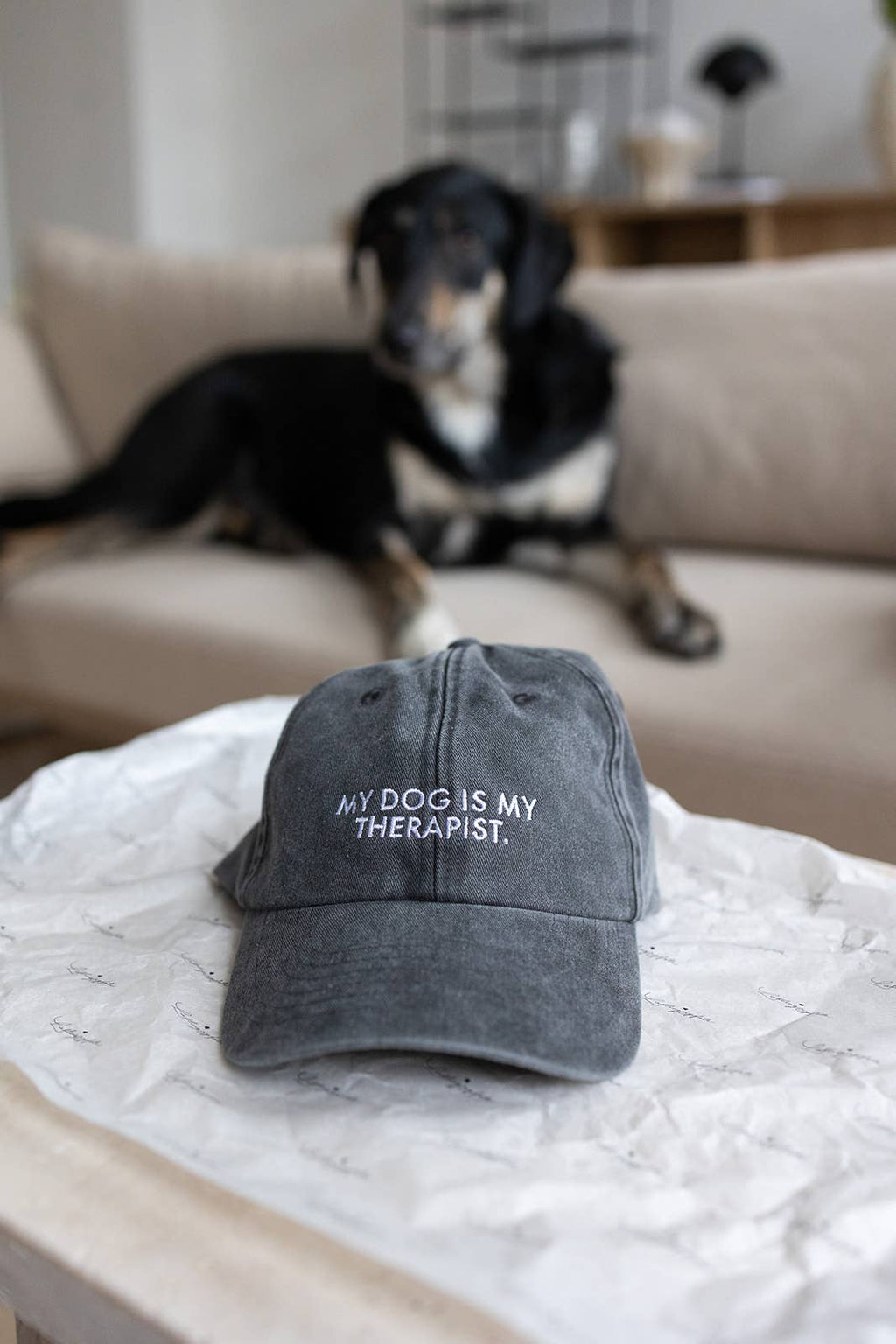 Lieblingspfote Cap 'Dog Therapist' Vintage Black