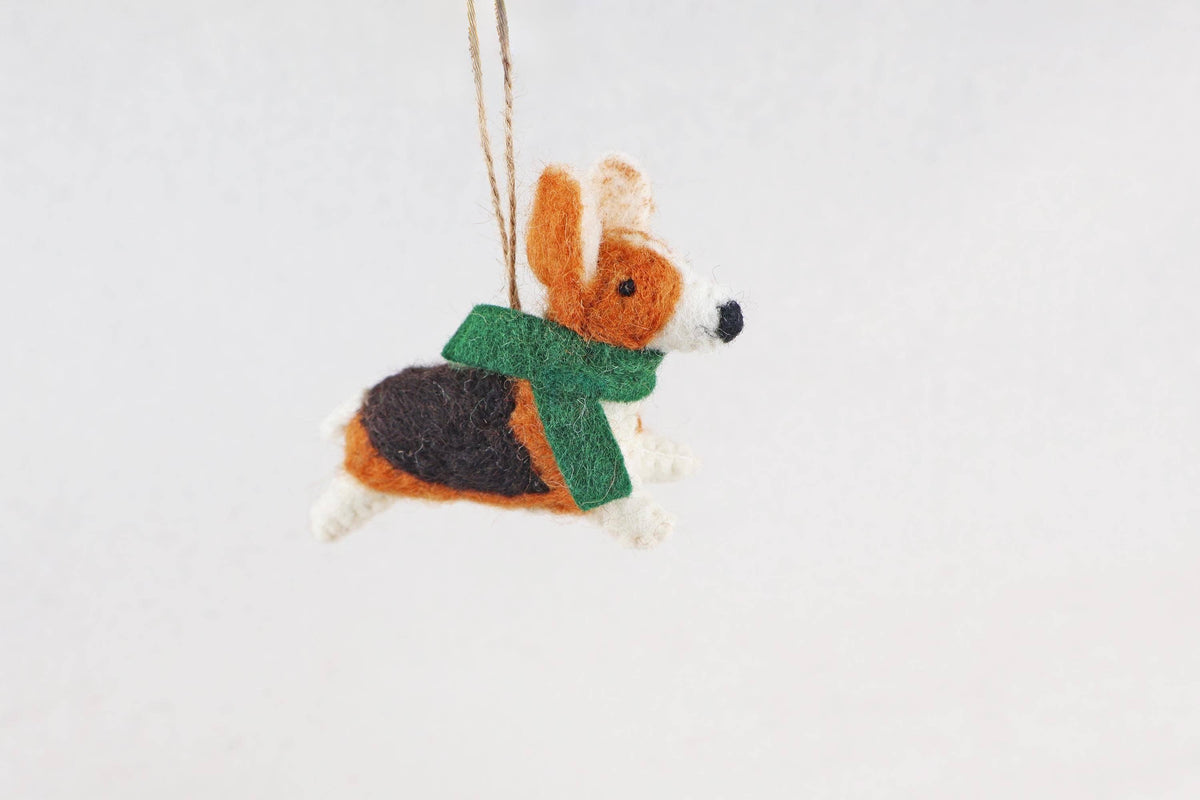 Weihnachtsanhänger Corgi