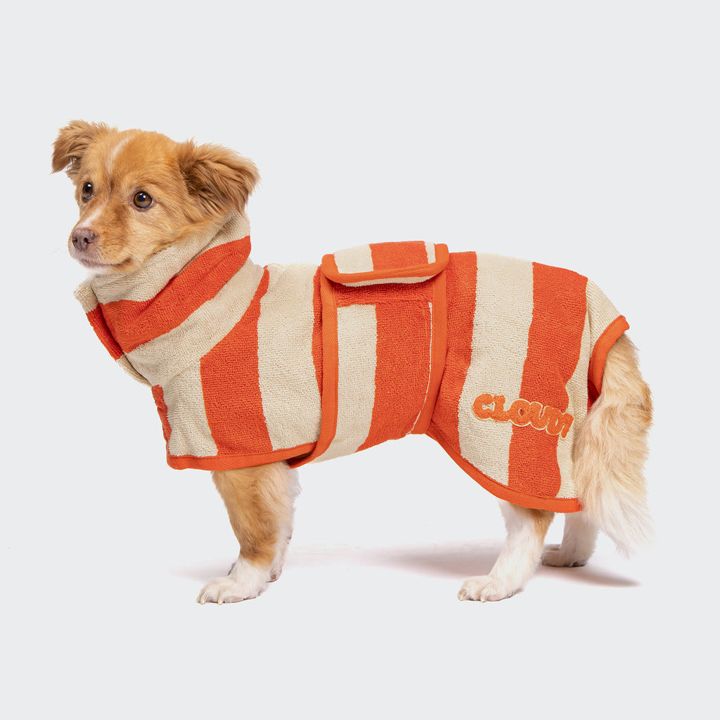 Cloud7 Hundebademantel Wannsee Stripes