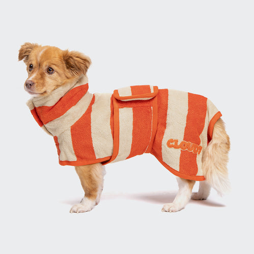 Cloud7 Hundebademantel Wannsee Stripes