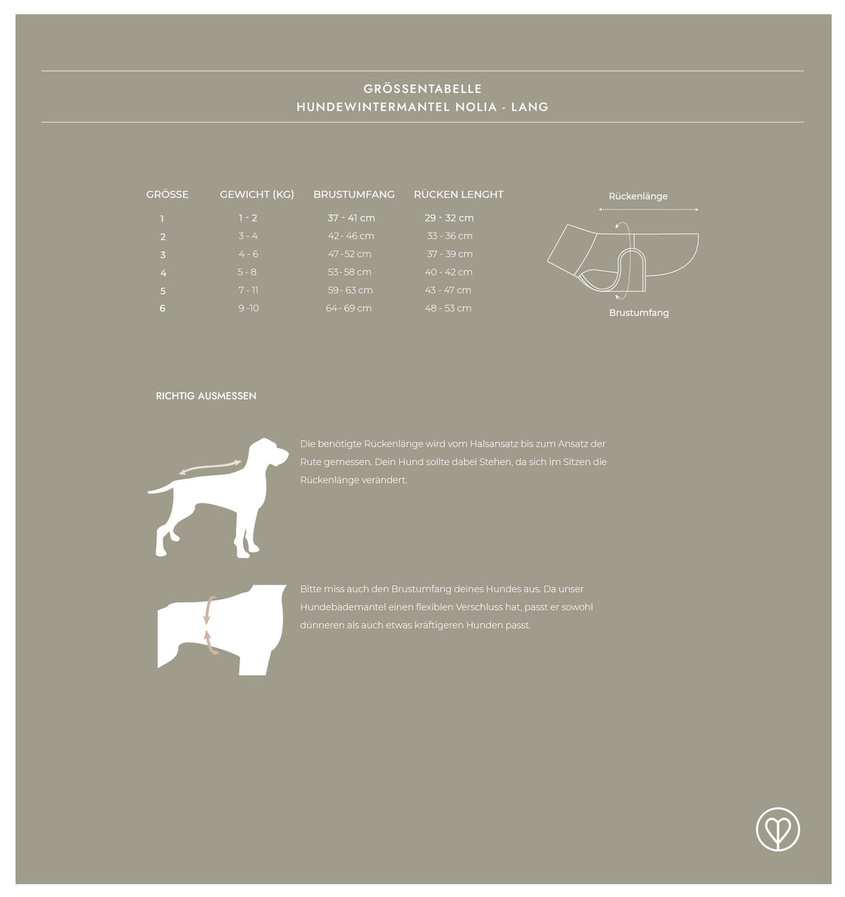 Hundemantel Nolia (lang)