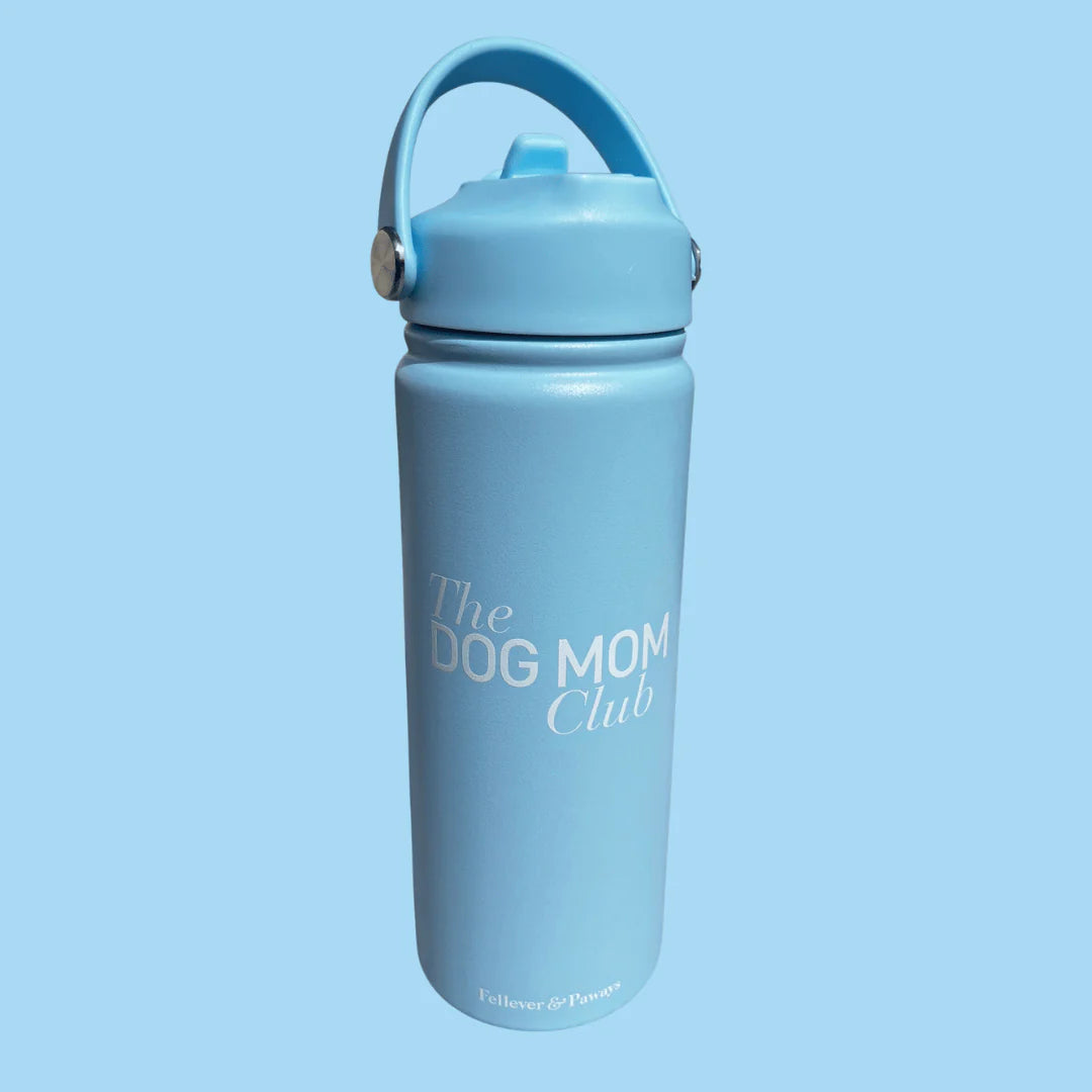 Fellever & Paways Water Bottle 'The dog mom club'