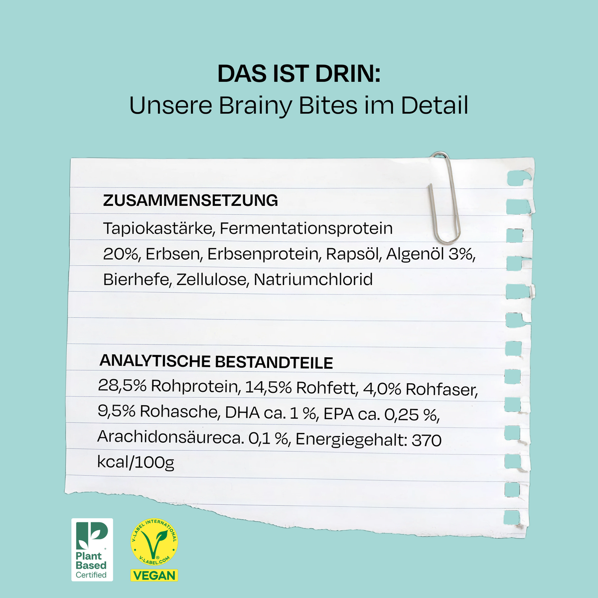 VEGDOG BRAINY BITES 80 g