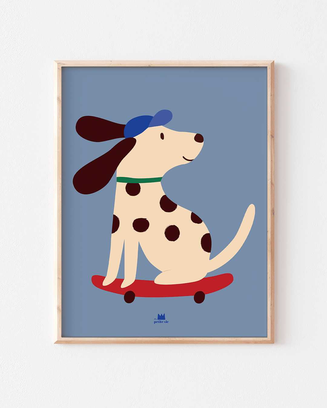 Ma Petite Vie Poster Dalmatiner Skateboard (30 x 40 cm)