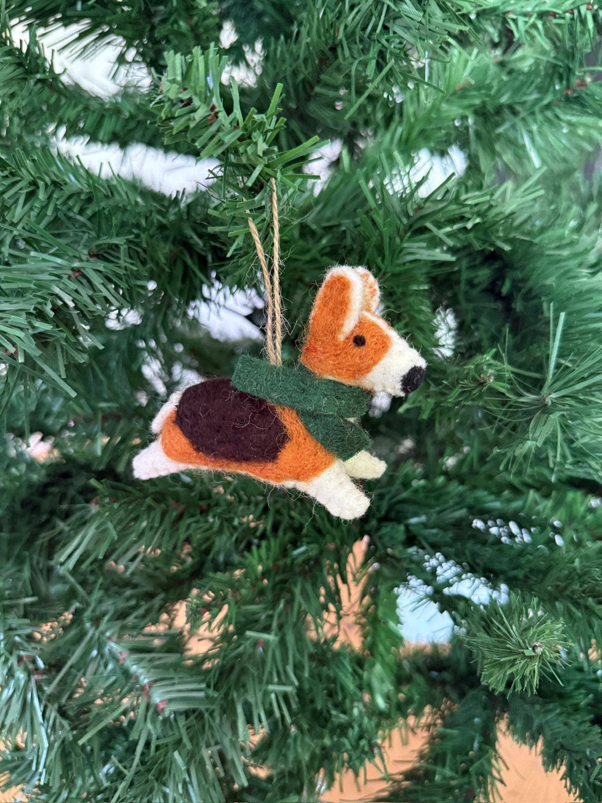 Weihnachtsanhänger Corgi
