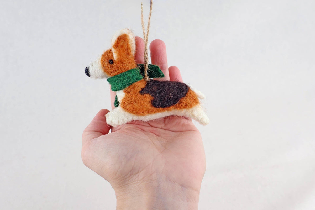 Weihnachtsanhänger Corgi