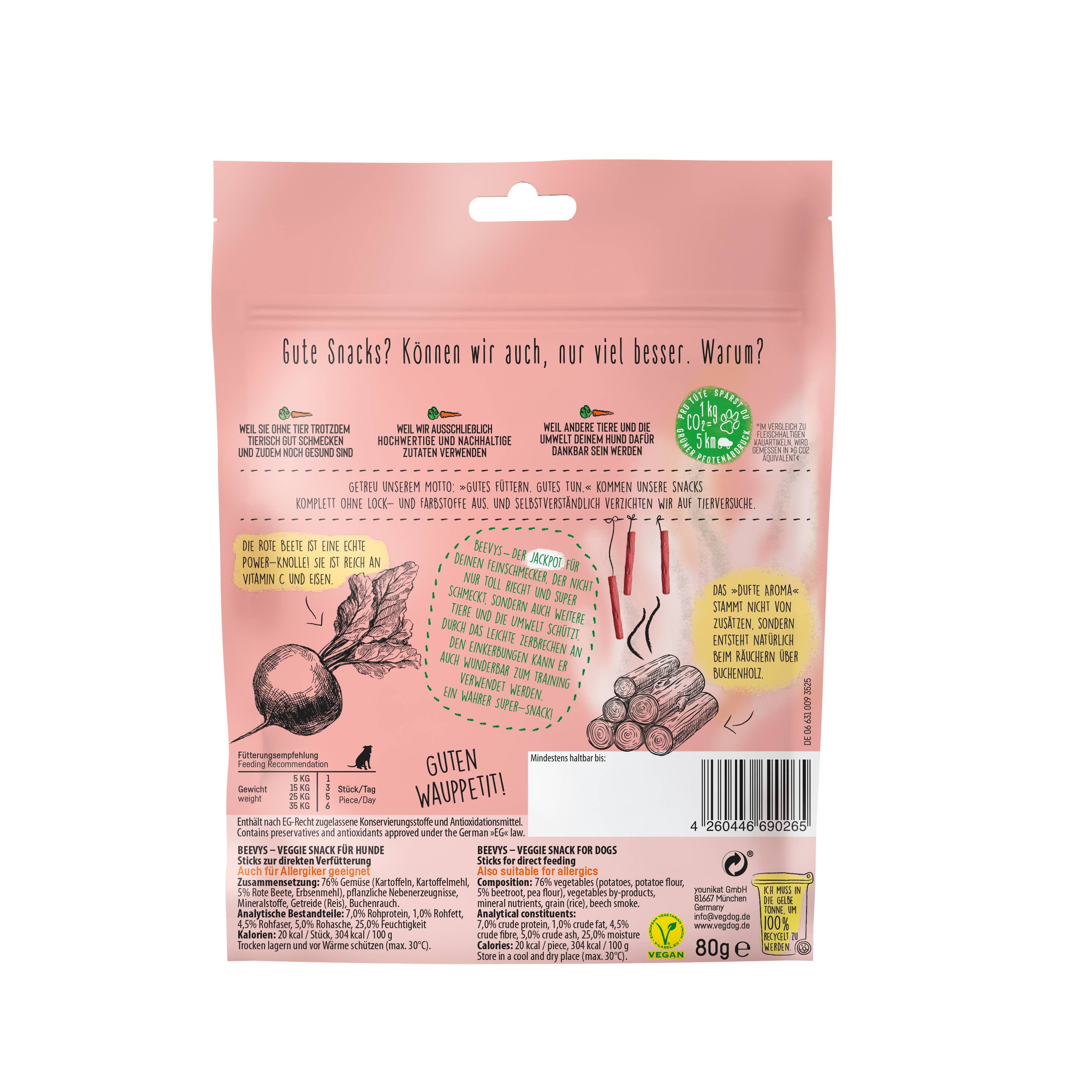 VEGDOG BEEVYS 80 g