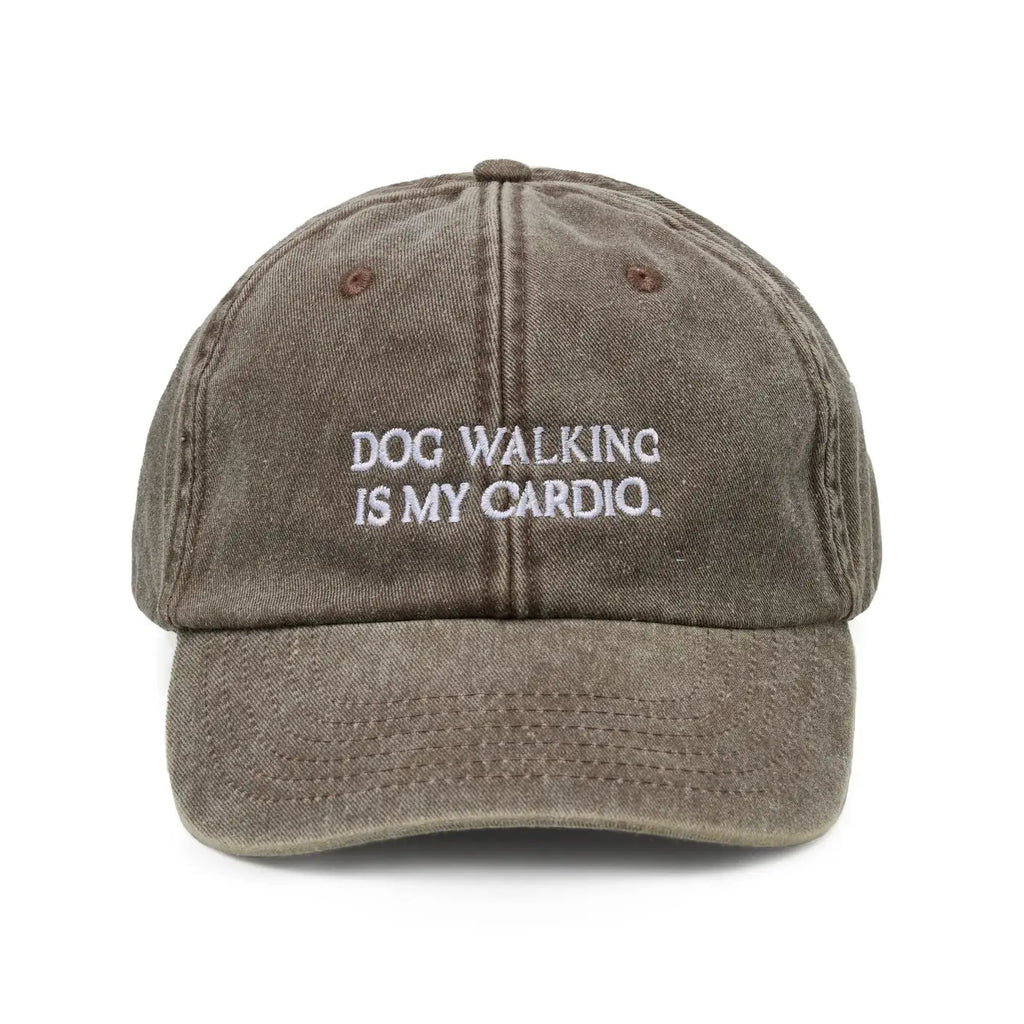 Lieblingspfote Cap 'Dog Walking' Vintage Braun
