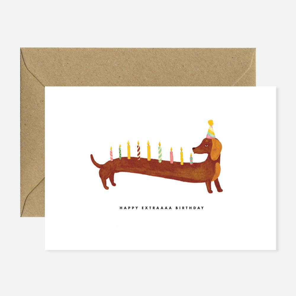 ALL THE WAYS TO SAY Geburtstagskarte Dachshunde Extra