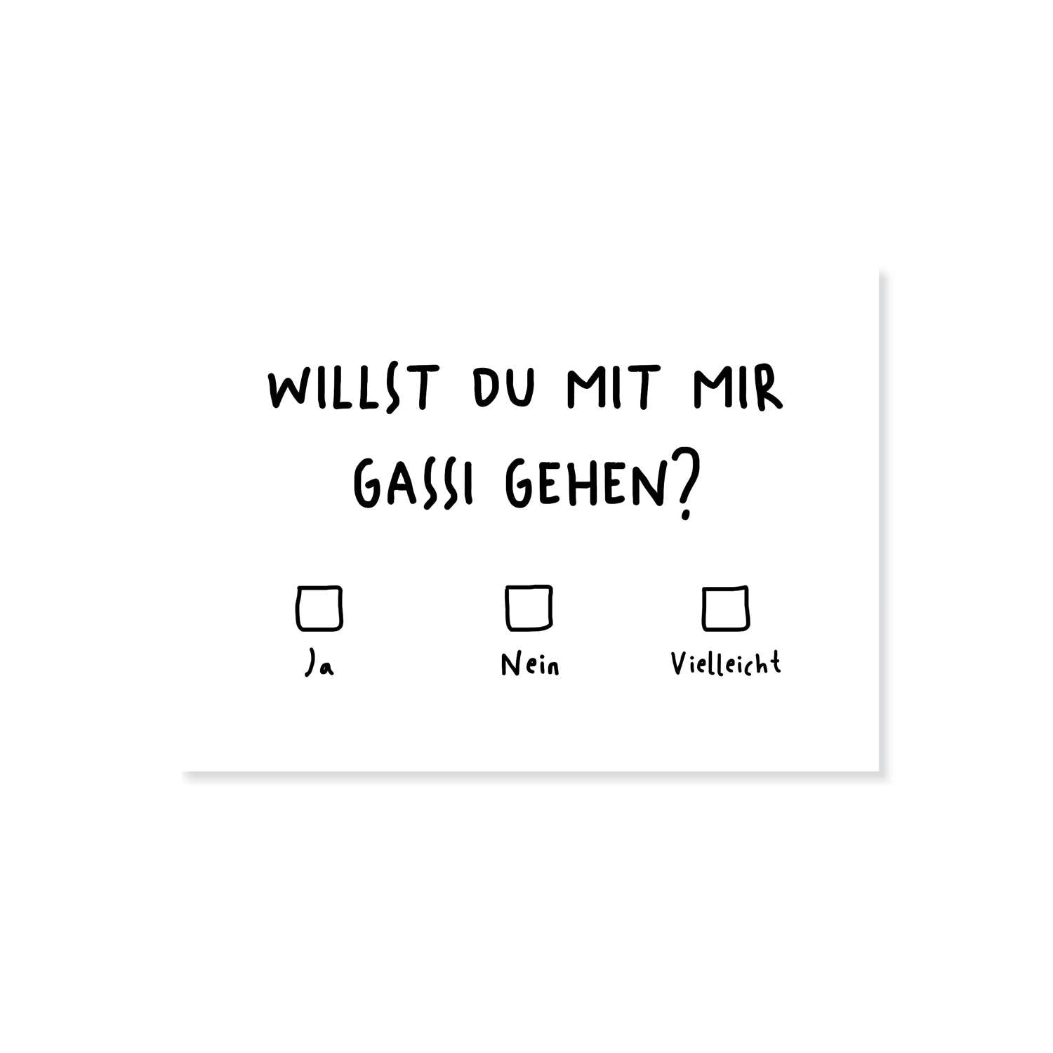Lieblingspfote Karte "Gassi gehen?"