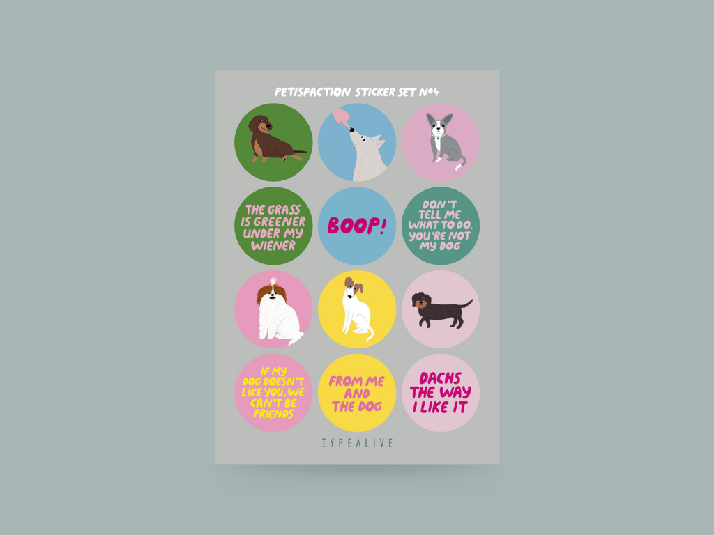 Typealive Stickerbogen "PETS"