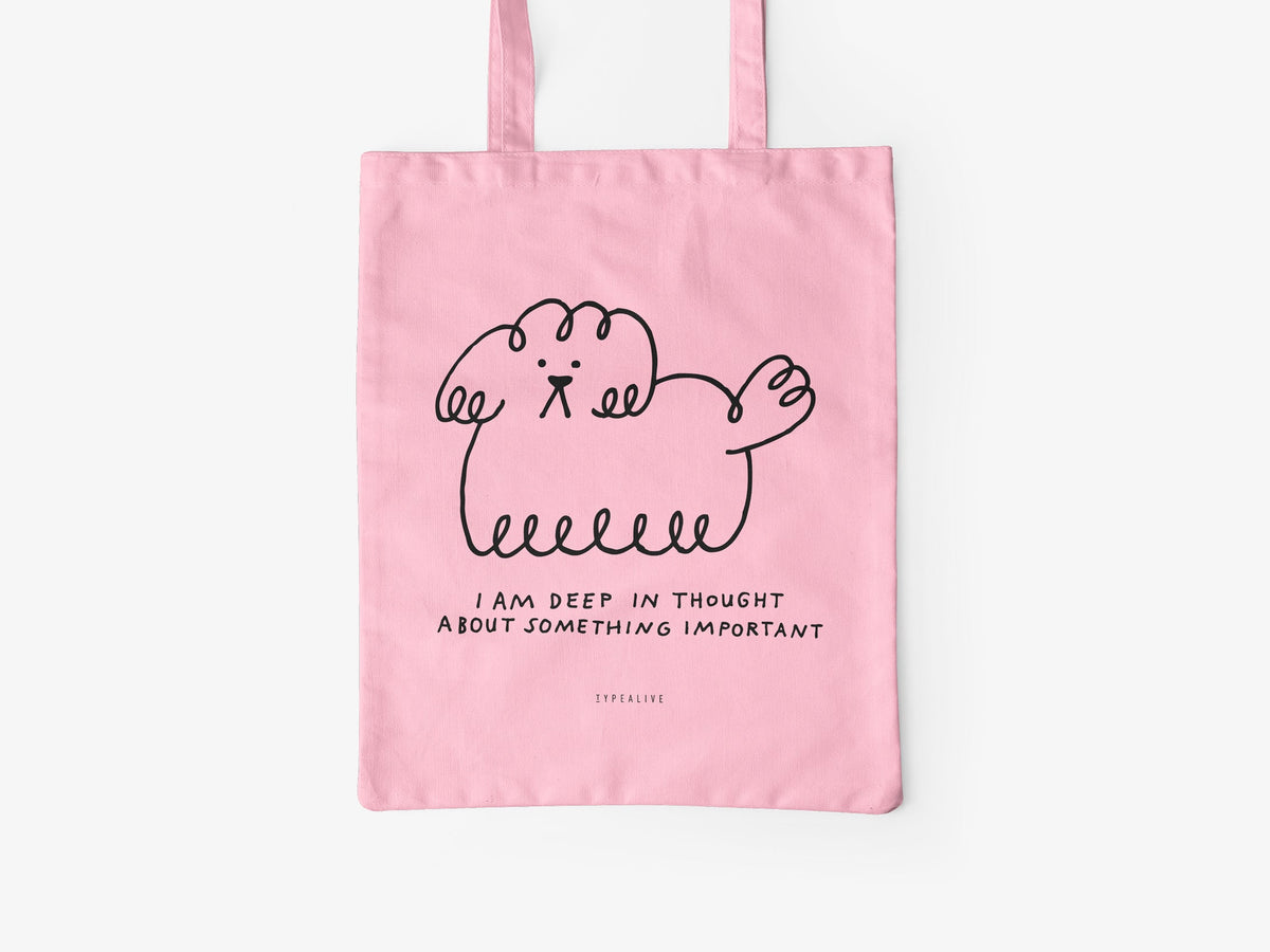 Typealive Cotton Bag 'Deep In Thought'