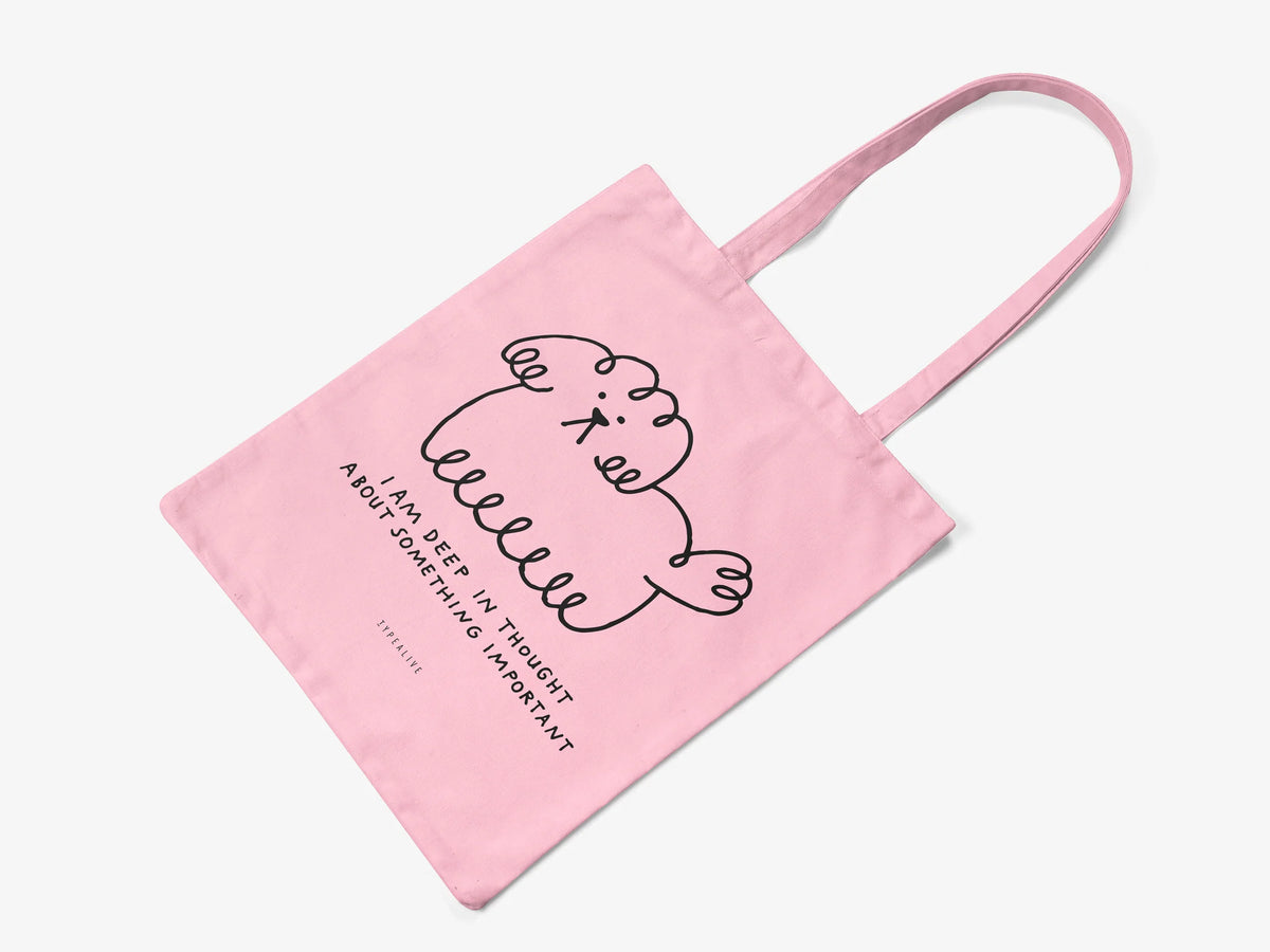 Typealive Cotton Bag 'Deep In Thought'