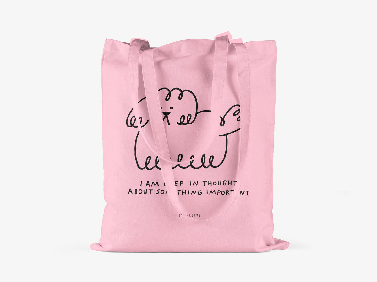Typealive Cotton Bag 'Deep In Thought'