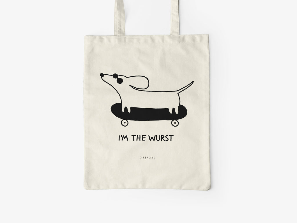 Typealive Baumwolltasche 'The Wurst'